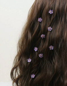 Kit de 10 flores para el cabello (varios colores)