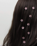 Kit de 10 flores para el cabello (varios colores)