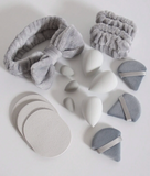 Kit de bolsas, esponjas y banditas skin care