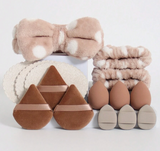 Kit de bolsas, esponjas y banditas skin care