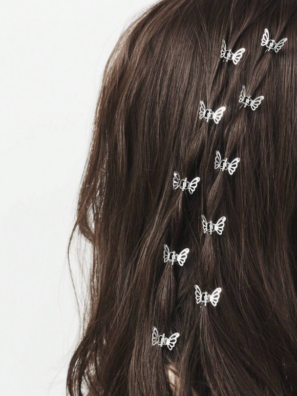 Kit de 10 mariposas para el cabello (varios colores)
