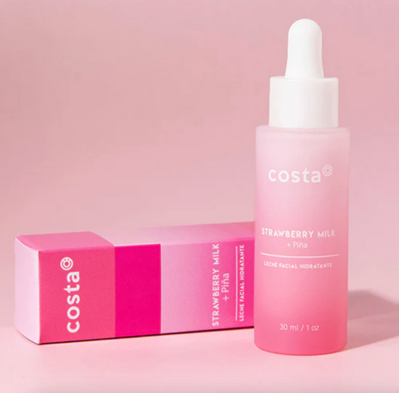 Leche Facial Fresa y Piña para tonificar y dar brillo a la piel - Costa Skincare