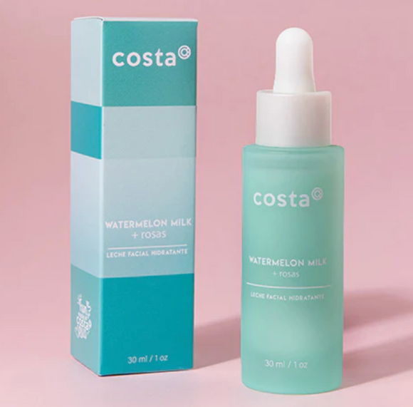 Leche facial de Sandía & Rosas para reafirmar y retrasar el envejecimiento de la piel  - Costa Skincare
