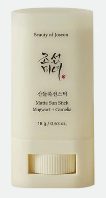Bloqueador Solar Matte Sun Stick: Mugwort + Camelia SPF50 PA++++ | Protector solar calmante acabado mate - Beauty Of Joseon