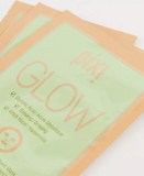 Kit de 3  mascarillas iluminadoras Glow de ácido glicolico, ginseng y hamamélis - Pixi by Petra