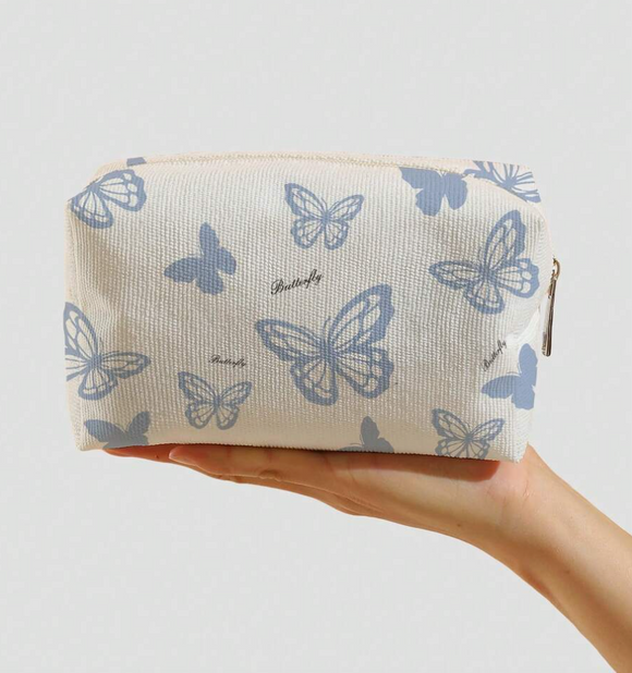 Cosmetiquera de mariposas (varios tonos)