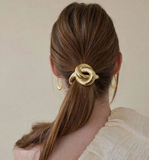 Coletero liga para el cabello metálico (varios modelos)