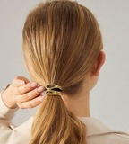 Coletero liga para el cabello metálico (varios modelos)