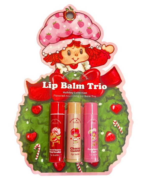 Lip Balm Trio Rosita Fresita Strawberry Shortcake - Célavi