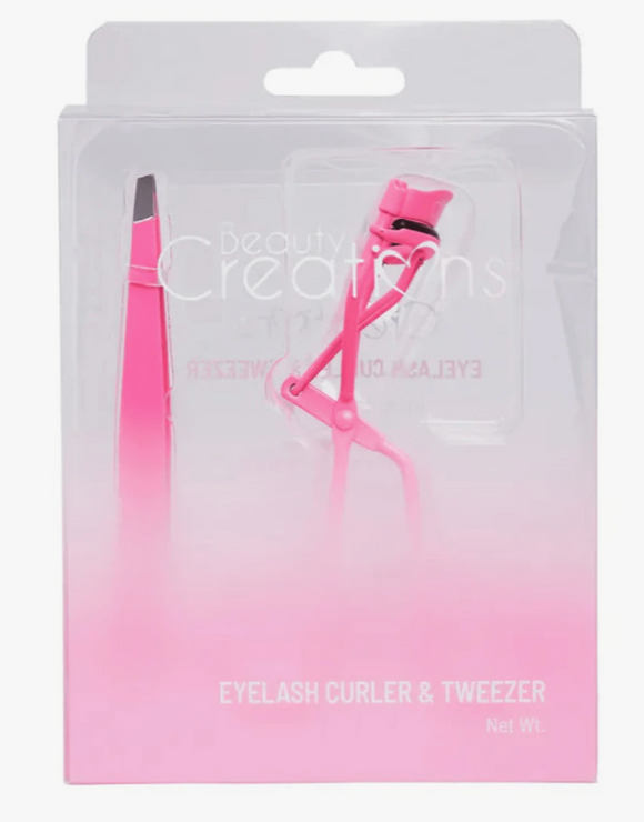 Kit Rizador de pestañas Rosa  + pinzas - Beauty Creations