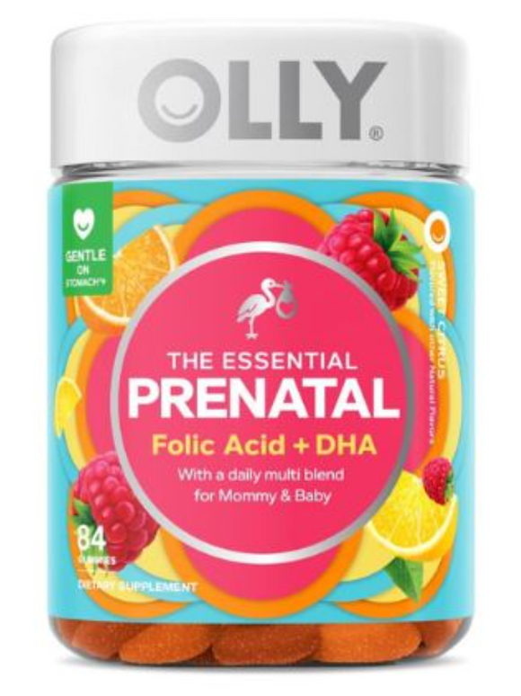 OLLY Prenatal acido fólico + DHA 84 gomitas multivitaminicas - OLLY