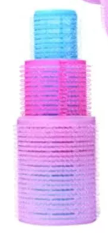 Kit de 9 tubos para el cabello con pinzas