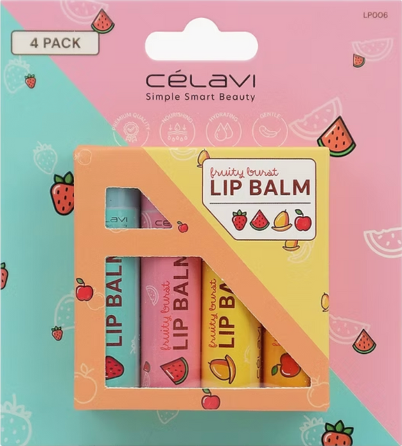 Set de 4 Lip Balms LP006 - Célavi