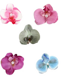 Clip accesorio con orquídea para el cabello