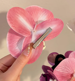 Clip accesorio con orquídea para el cabello