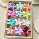 Pinzas de flor marmoleadas (varios colores)