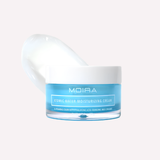 moisturizer, MOIRA, Atomic Water Moisturizing Cream, crema hidratante, gel cream, niacinamide, ácido hialurónico, ceramide, squalane, skincare, hidratación facial, all skin types