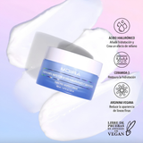hyaluronic oil free matte moisturizer, MOIRA, crema hidratante oil free, gel moisturizer, niacinamida, ácido hialurónico, ceramide NP, piel mixta, piel grasa, acabado mate, skincare