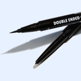 Double ended gel & liquid liner Delineador para ojos doble negro - MOIRA