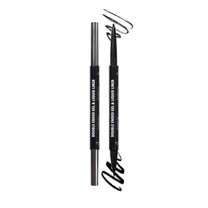 Double ended gel & liquid liner Delineador para ojos doble negro - MOIRA