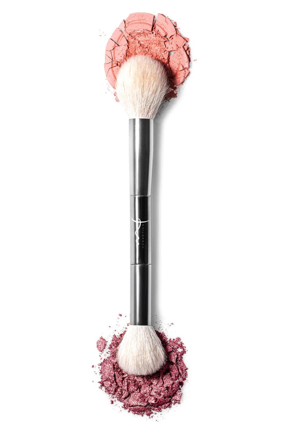 Brocha Dual para Rostro y Mejillas - MF Cosmetics