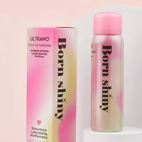 Born Shiny Spray con glitter para cabello, cuerpo y ropa - Ultramo