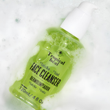 dermolimpiador facial, matcha y menta, Tropical Heal, limpiador facial, gel limpiador, limpieza profunda, control de grasa, skincare, aloe vera, pepino, aguacate, alantoína, piel fresca, todo tipo de piel.