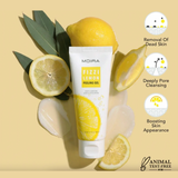 peeling gel, exfoliante facial, MOIRA, limón, lemon peeling gel, exfoliante suave, piel sensible, limpieza facial, skincare, gel exfoliante