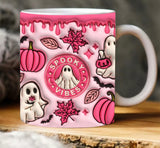 Spooky Vibes Pink Taza - Halloween Collection