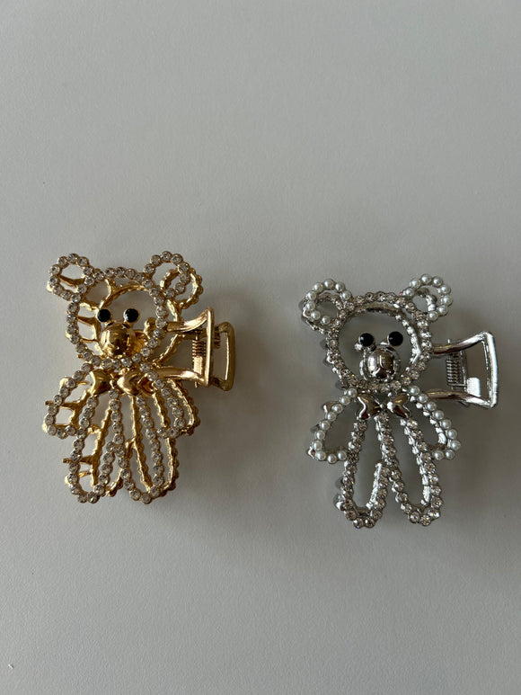 Pinza para el cabello de osito