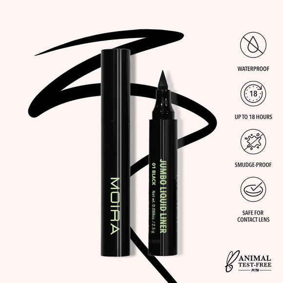 Jumbo liquid liner negro - Moira