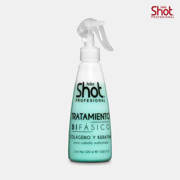 Tratamiento Bifásico Colágeno y Keratina 320 ml - Kolor Shot
