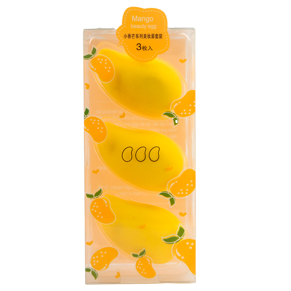 Kit 3 esponjas de maquillaje en forma de mango - Bausse