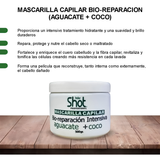 mascarilla para cabello, mascarilla capilar, mascarilla de aguacate para cabello, mascarilla de coco para cabello, tratamiento bio-reparador para cabello, tratamiento reparador para cabello, mascarilla reparadora, aguacate para el cabello, coco para el cabello, tratamiento para cabello dañado, tratamiento para cabello maltratado, cabello seco y quebradizo, mascarilla hidratante para cabello, mascarilla nutritiva para cabello, cabello suave y brillante, tratamiento anti-frizz, Kolor Shot, mascarilla Kolor Sh