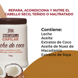 mascarilla para cabello, mascarilla capilar, mascarilla de leche de coco para cabello, mascarilla de coco para cabello, tratamiento capilar de coco, leche de coco para el cabello, mascarilla hidratante para cabello, mascarilla nutritiva para cabello, tratamiento para cabello seco, tratamiento para cabello maltratado, cabello suave y brillante, tratamiento anti-frizz, tratamiento para puntas secas, hidratación para el cabello, nutrición para el cabello, Kolor Shot, mascarilla Kolor Shot, mascarilla de coco 