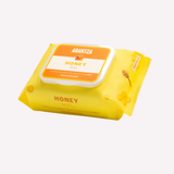 toallitas desmaquillantes con miel, toallitas desmaquillantes Honey, toallitas limpiadoras faciales, Arantza Cosmetics, desmaquillante facial, limpieza facial, toallitas nutritivas, toallitas hidratantes, remover maquillaje, cuidado de piel seca, cuidado de piel madura, skincare.
