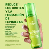 mist facial, piel grasa, Tropical Heal, té verde, manzanilla, mentol, control de grasa, spray facial, cuidado facial, acabado mate, skincare.
