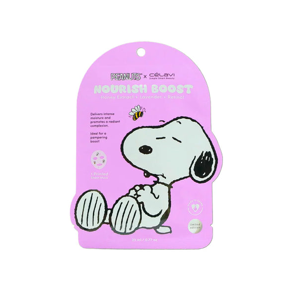 Mascarilla Lavanda + Retinol + Miel Nourish Boost - Celavi x Snoopy