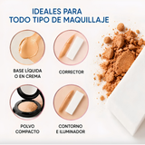 paquete de 16 quesitos de maquillaje, esponjas de maquillaje MH Beauty, esponjas triangulares para maquillaje, quesitos para aplicar base, esponjas para corrector, esponjas para polvo facial, esponjas para sellar maquillaje, aplicadores de maquillaje, herramientas de maquillaje profesional, esponjas para difuminar maquillaje, accesorios para maquillaje de rostro, paquete de esponjas triangulares