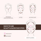 Bronceador e iluminador en barra Sculpt & Glow Stick (varios tonos) - Moira