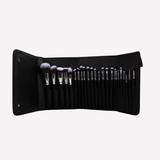 Set de 24 brochas con estuche, Set de 24 brochas con estuche TRUE MAKEUP, TRUE MAKEUP, set de brochas, brochas de maquillaje, brochas profesionales, kit de brochas, herramientas de maquillaje, estuche para pestañas, estuche organizador, accesorios para pestañas, maquillaje profesional, tienda de maquillaje México, Schatzi Store