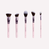 Serving Face Set de 5 brochas para rostro calidad premium con estuche