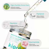 suero facial, essential boost serum, Kiero skincare, serum hidratante, tratamiento facial, skincare coreano, suero para la piel, cuidado facial, niacinamida, hidratación profunda, beauty skincare