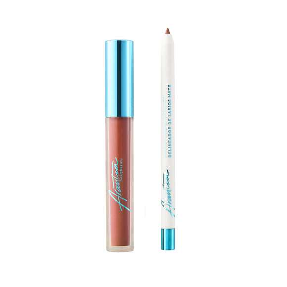 SATIN NUDE MATTE INTENSE LIP COMBO - ARANTZA
