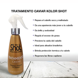 tratamiento de caviar para cabello, tratamiento capilar, tratamiento con vitaminas para cabello, tratamiento con proteínas para cabello, tratamiento reparador para cabello, tratamiento nutritivo para cabello, tratamiento hidratante para cabello, tratamiento para cabello dañado, tratamiento para cabello maltratado, cabello seco y quebradizo, cabello suave y brillante, reparación capilar, fortalecimiento del cabello, tratamiento anti-frizz, Kolor Shot, tratamiento Caviar Kolor Shot, tratamiento vitaminas y pr