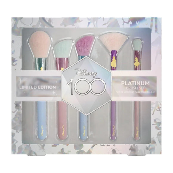 Set de 5 Brochas de Maquillaje 'Disney Platinum' - Edición Especial Disney 100 Años - Edición Limitada - Republic Cosmetics