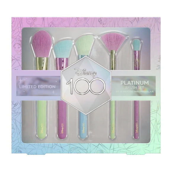 Set de 5 Brochas Holográficas 'Disney 100 Años de Magia' - Edición Limitada - Republic Cosmetics