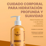 yogurt corporal, manteca de murumuru, provitamina B5, crema corporal hidratante, body yogurt, aloe vera, hidratación corporal, humectante corporal, piel suave, rápida absorción, cuidado corporal, skincare corporal.
