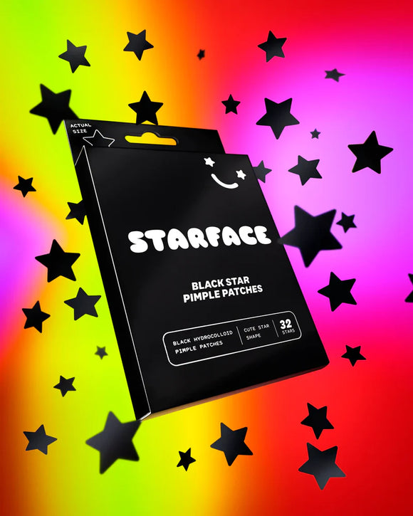 Hydro Stars Black (32 estrellas) - Starface / parches para granitos