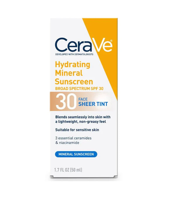 Hydrating Mineral Sunscreen 30 Sheer Tint - CeraVe